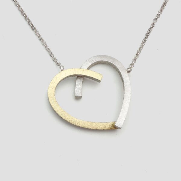 Collar plata i or • cor