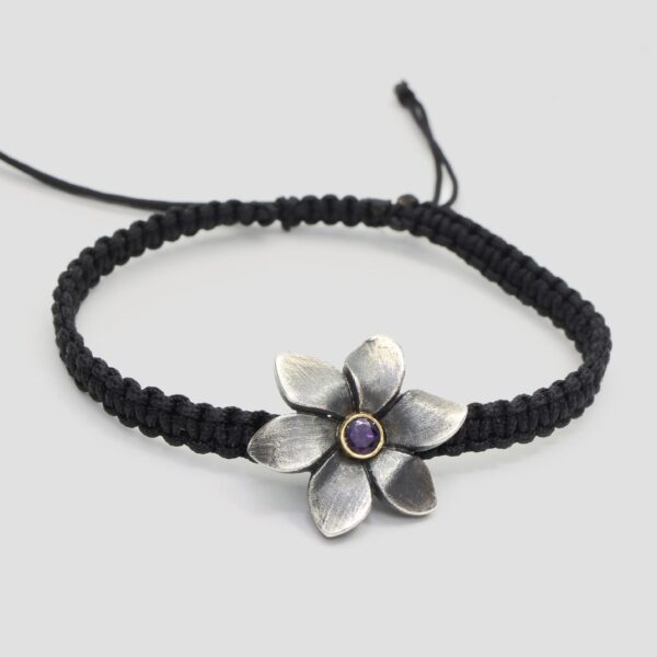 Polsera macramé • Flor