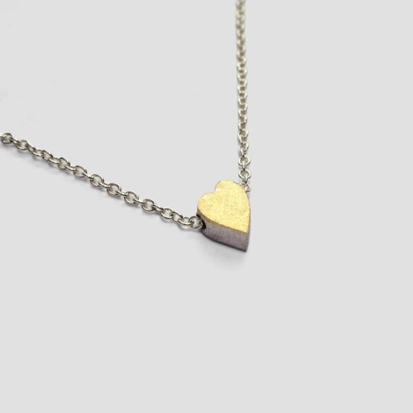 Collar plata i or • cor