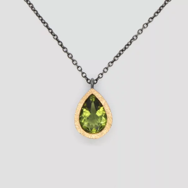 Collar peridot llàgrima