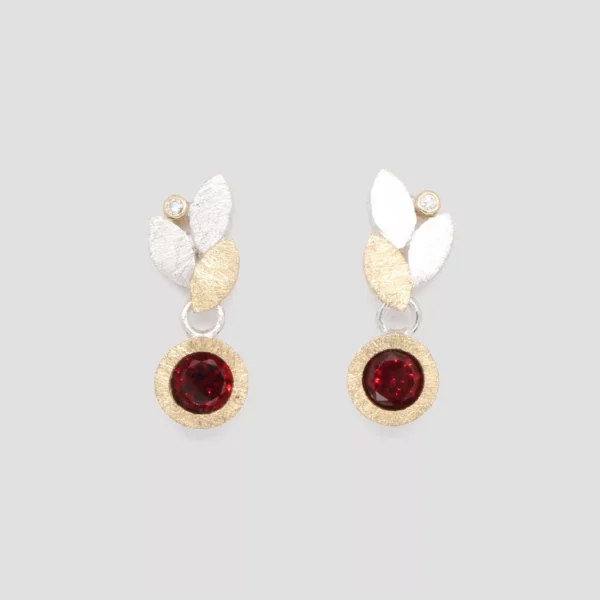 Arracades granats • rosa